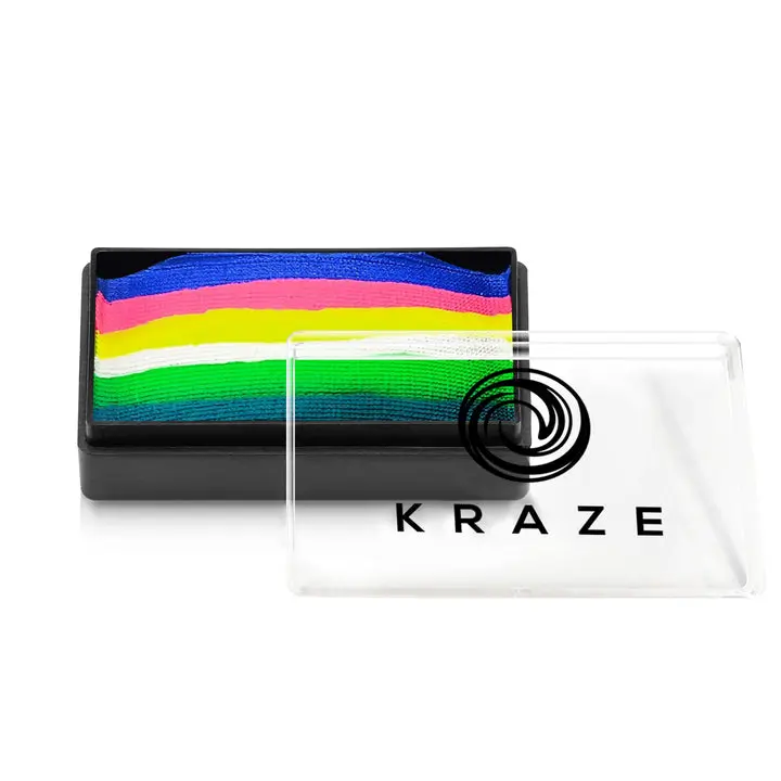Kraze Dome Stroke Neon Eyeshadow Palette by Jacqueline Howe, 25 gms Colorful Bright Eyeshadow for Halloween Makeup & Face Painting, Beauty & Personal Care Cosmetic