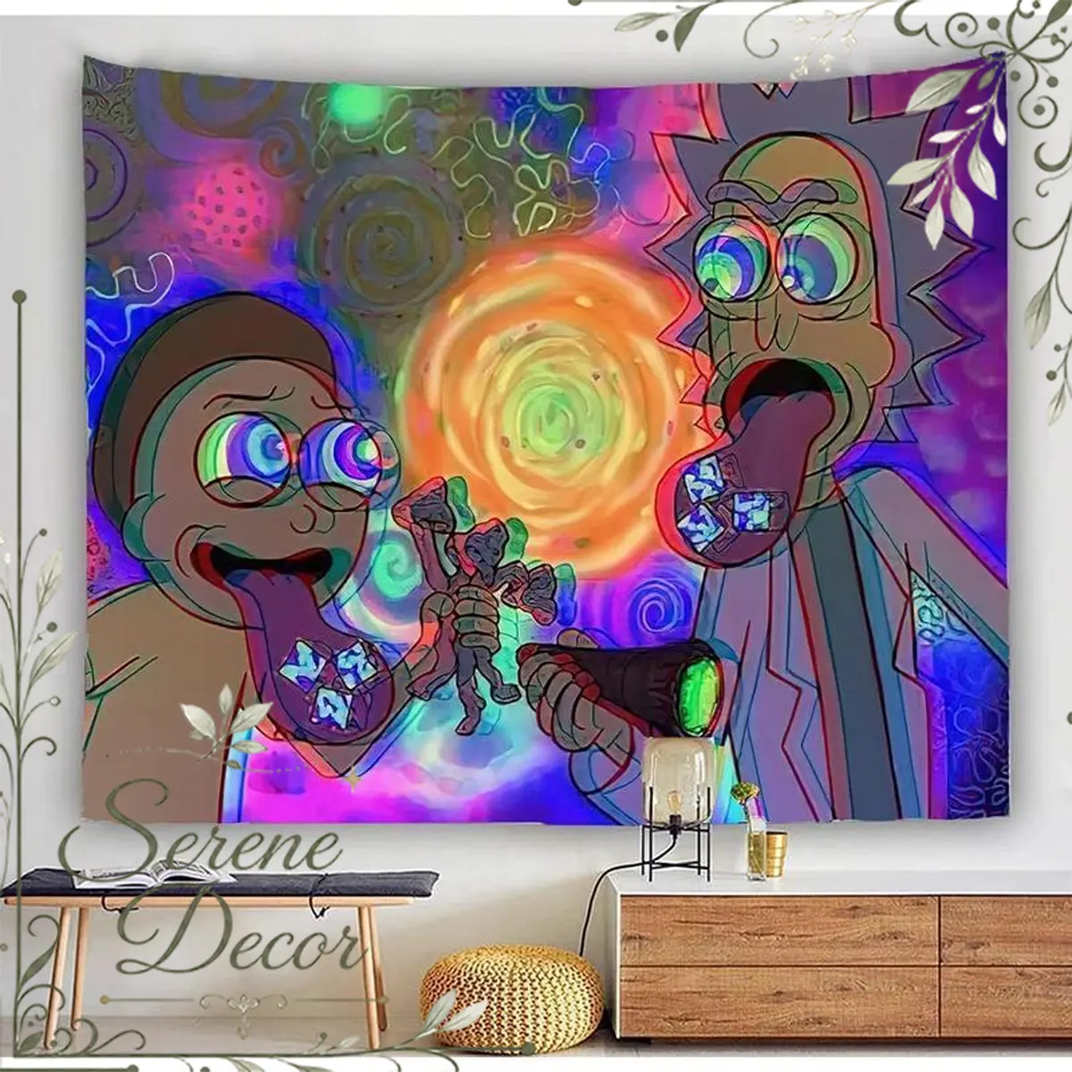 Rsefly Anime Tapestry Wall Hanging Tapestry for Bedroom Aesthetic Living Room Cool Funny Tapestries