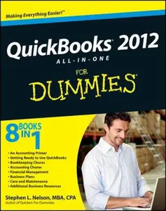 USED Book - QuickBooks 2012 All-in-One For Dummies by Stephen L. Nelson (Paperback) - english