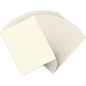 Cream Cardstock 110lb Heavy Weight Cardstock,  50 Sheets  Card Stock Thick Paper for Printing, Diploma, Invitations, Menus, DIY Card(300 GSM)