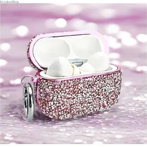 2026 Diamond AirPods Pro Case – Shiny Bling Protective Cover for AirPods Pro 3/4/Pro 2, Durable Anti-Scratch Portable Earbuds Case, Fashion Sparkly Storage Bag for Daily Use