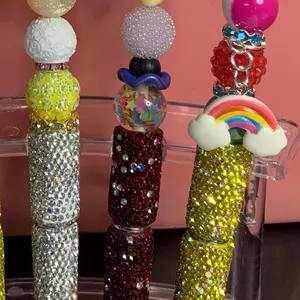 ****LIVE CLAIM****. Blingy Beaded Rhinestone refillable pen