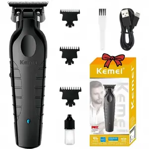 Professional Hair Trimmer & Accessories Kit, 1 Set Zero-gapped Blade Electric Hair Clipper, Cordless Hair Grooming Tool for Men, Hair Clippers