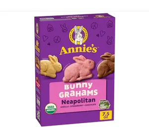Organic Bunny Grahams Snacks, Neapolitan, 7.5 oz