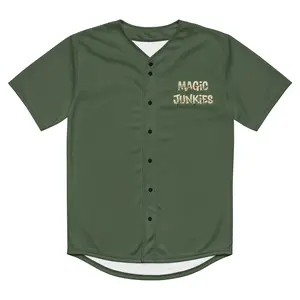 Magic Junkies Olive Baseball Jersey