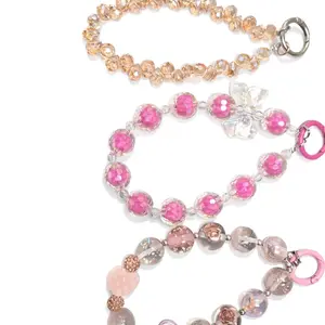 Custom Phone Chain for Wrist with beads and accents