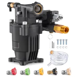 VEVOR Pressure Washer Pump, 3/4" Shaft Horizontal, 3500 PSI, 2.5GPM, Replacement Power Washer Pumps Kit with 5 Nozzles, Hardware and Siphon Tube, Compatible with Simpson, Honda, Troy-Bilt, GeneracSummervibes