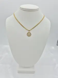14k gold plated chain and bracelet set with turtle pendant. (89)