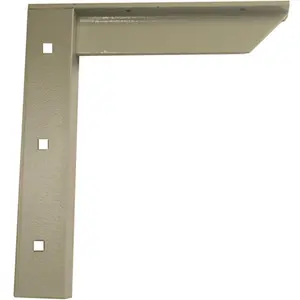 212 MAIN AMC9 G Steel Concealed Lip Shelf Support Bracket, 9 in., Gray, Includes Carriage Bolt and Mounting Bolts