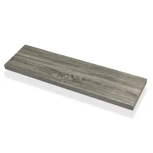 212 MAIN Ash Oak Wood Rectangular Floating Shelf - 36 in. Wallscapes Avalon Series, Modern Clean MDF Veneer Overlay, Hidden Brackets, Decor Shelves for Room Decor, Kitchen Display
