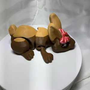 3d printed articulated bow bunny