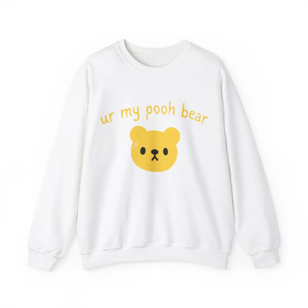 ur my pooh bear Sweatshirt, Gift for Her Crewneck, Gift for Him Crewneck, Heavy Blend Sweatshirt Cotton Maroon Tops Sweaters