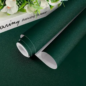 Green Peel and Stick Wallpaper Dark Green Contact Paper Modern Green Wallpaper 15.7inchx196.8inch Matte Green Self Adhesive Wallpaper Removable Solid Color  for Cabinets Countertop