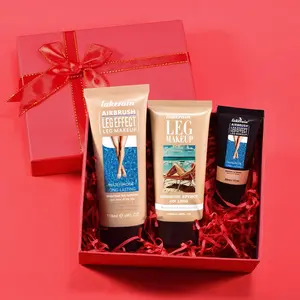 Natural Leg Makeup Kit, 3 Counts/set Water Resistant Transfer Proof Leg Makeup Lotion, Suitable for Fair Skin, Leg Body Makeup