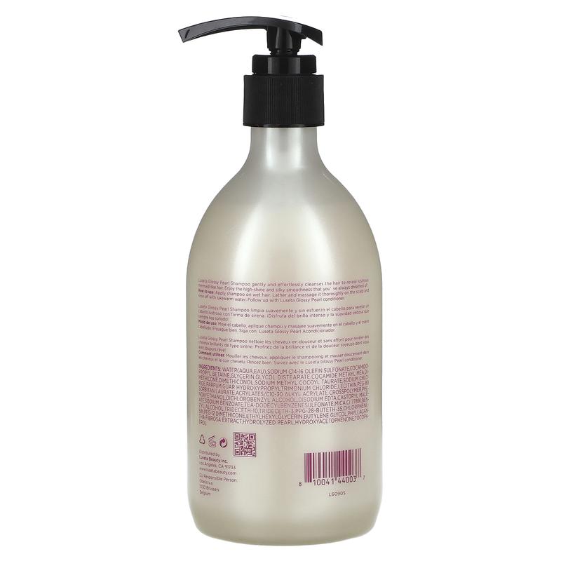Luseta Beauty Glossy Pearl Shampoo, For All Hair Types, 16.9 fl oz (500 ml)