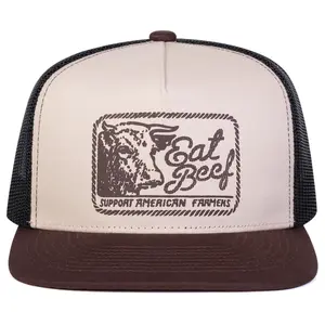 Eating Beef "3D Printed Embroidery | Advanced Adjustable Hip Hop Hat, Beach Hat, Birthday Gift  surf hats