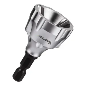 Deburring External Chamfer Tool, Countersink Chamfering Drill Bit with Carbide Blades, Bolt Thread Repair Tool, Quick Release Hex Shank Fits 3mm to 19mm, Tool Accessories