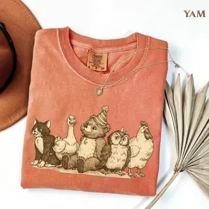 Comfort Colors Little Bear T-shirt, Vintage 90s Animals Retro Tee Gift Idea