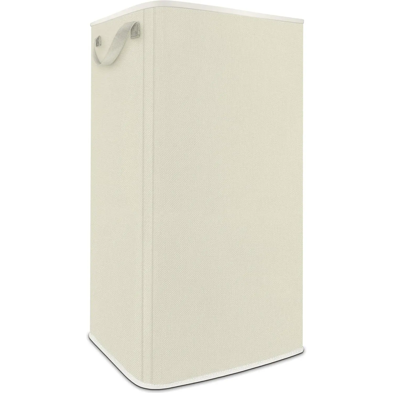 Laundry Hamper 100 L Tall Basket with Sturdy Handles for Dirty Clothes & Toys Beige Foldable Storage Organizer for Bedroom Closet