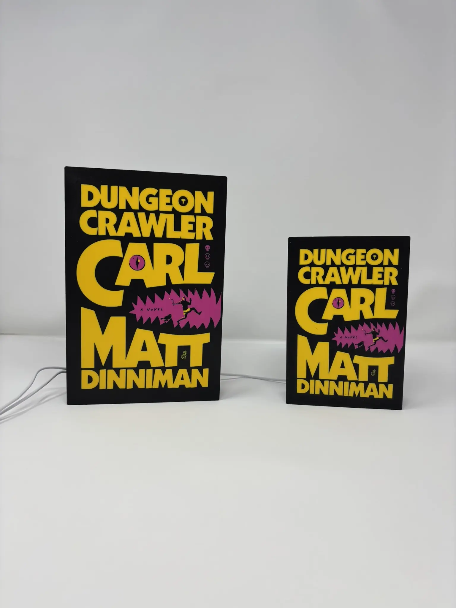 Dungeon Crawler Carl LED Lightbox | 3D Printed Book Cover Lamp | LitRPG Fan Decor | Lightbox