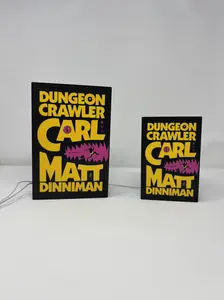 Dungeon Crawler Carl LED Lightbox | 3D Printed Book Cover Lamp | LitRPG Fan Decor | Lightbox