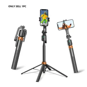 Automatic Face Tracking Tripod, USB Rechargeable Selfie Stick Tripod with Remote & Gesture Control, Phone Accessories for Video Recording & Live Streaming, Selfie Stand