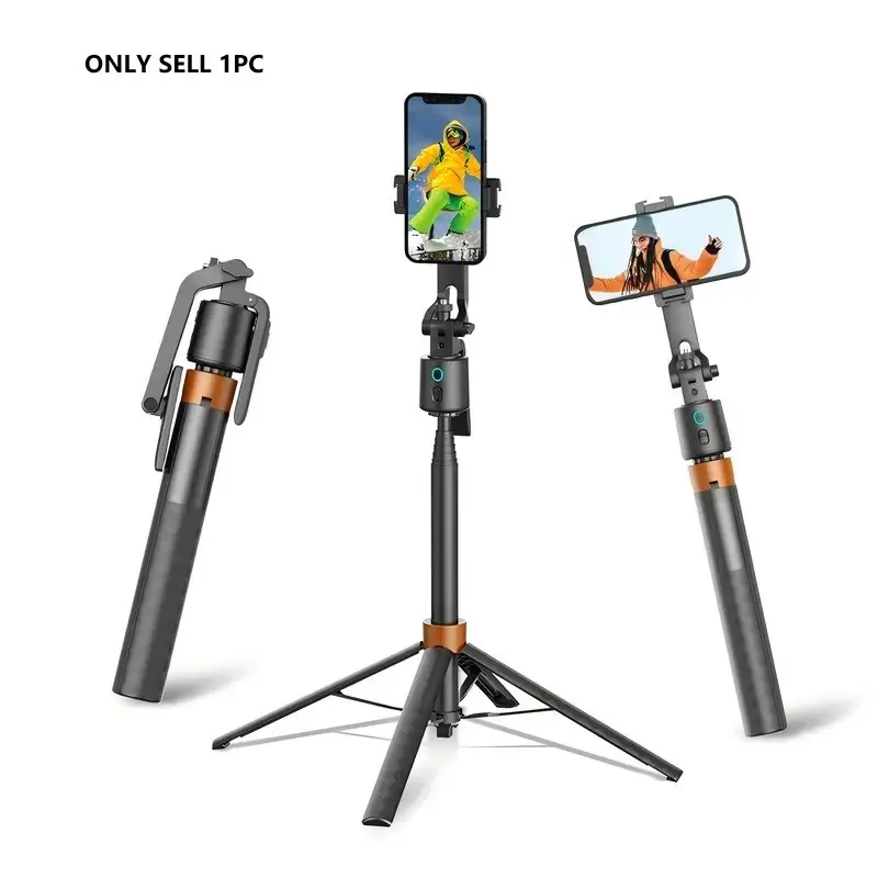 Automatic Face Tracking Tripod, USB Rechargeable Selfie Stick Tripod with Remote & Gesture Control, Phone Accessories for Video Recording, Filming & Live Streaming, Selfie Stand