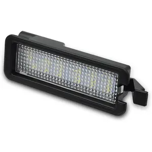 LED License Plate Lights Bright White Tag Lamp Assembly Replacement Compatible with Dodge 2015-2023 Charger, 2015-2019 Challenger, 2015-2023 Chrysler 300 & 2017-2022 Jeep Compass, Pack of 1