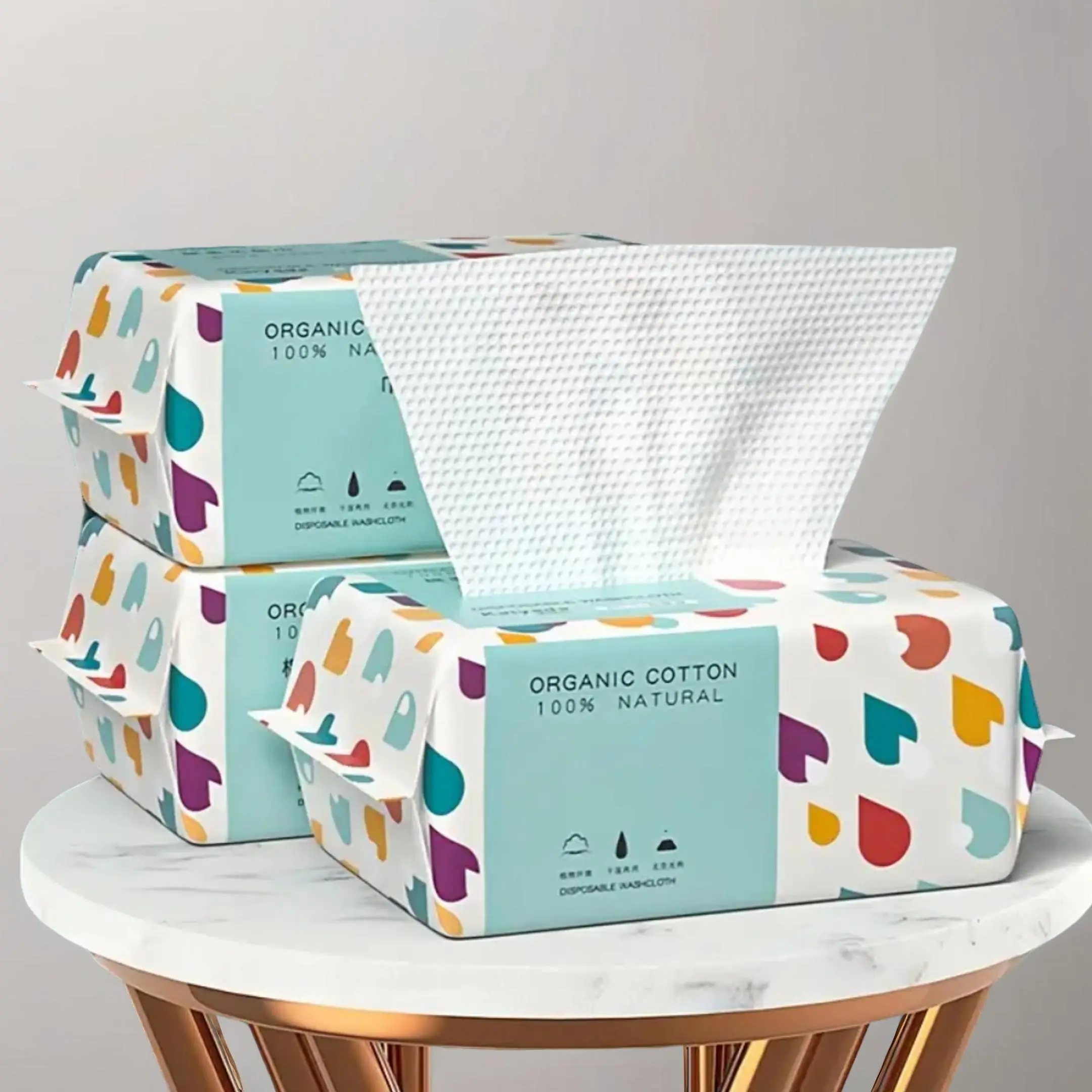 Disposable Face Towel, 1 Count Soft and Gentle Disposable Face Towel, Portable Face Towel for Home Bathroom Outdoor Travel Skincare, Fall Decor