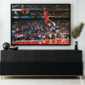 MJ Dunk From The Free Throw line Poster  Sports Decor for Man Cave Gift, Office Decor