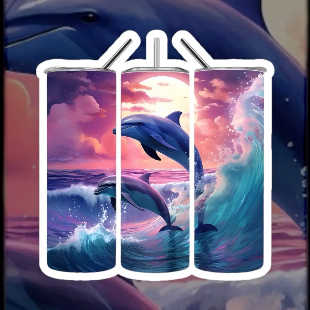 Dolphins 20oz tumbler