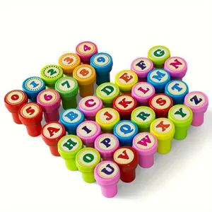 26Pcs/10Pcs/36Pcs student number and letter stamp set, self-inking stamps, birthday gifts, party favours, teacher stamps