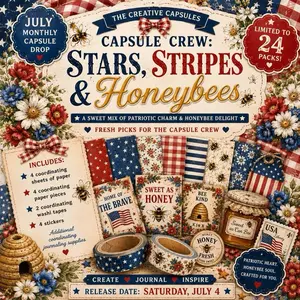 July Monthly Capsule Drop – Stars, Stripes & Honeybees Edition