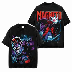 Magneto Premium Acid Washed T-Shirt, XMen Omega Level Mutant Graphic Shirt, Erik Lehnsherr Tee, Character Comics Fans Shirt, Superhero Washed Shirt, Comic Book Fans T-Shirt, Superhero Graphic Tee 6YW