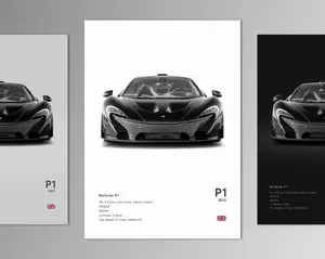 Mclaren P1 Poster Print | Wall Art | Car Photography