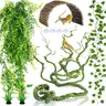 Bearded Dragon Tank Accessories, Terrarium Hanging  Vines Artificial Leaves Reptile , Bridge Jungle Climber Reptile Vines for Snakes Bearded Dragon Chameleon Gecko Lizard