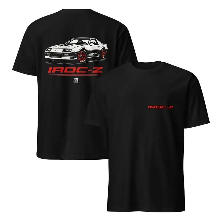 Camaro IROC-Z 80s Muscle Car Third Gen Camaro Enthusiast Apparel REPRINT T-Shirt Sweatshirt Hoodie 2 Sided