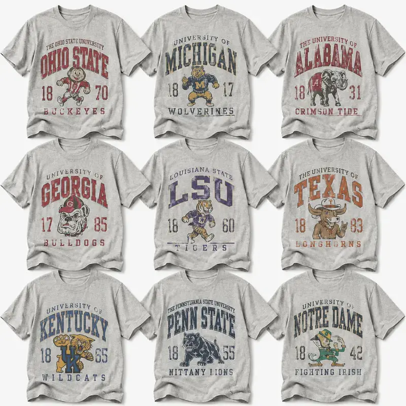Vintage Football Mascot T-Shirt, Retro College Game Day Tee, Distressed Team Spirit Shirt, Classic Football Fan Gift for Men & Women