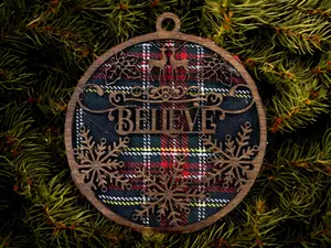 Christmas ornaments - laser cut ornaments - song ornaments -