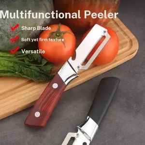 Stainless Steel Peeler Knife, Multi-Functional Vegetable & Fruit Slicer, Vegetable Fruit Cutter, Durable & Easy to Use, Perfect for Home Kitchen