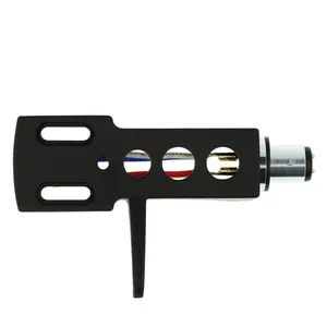 SPECIALTY-AV Model HS8T, Universal Turntable Headshell with color coded leads for S Shaped tonearms