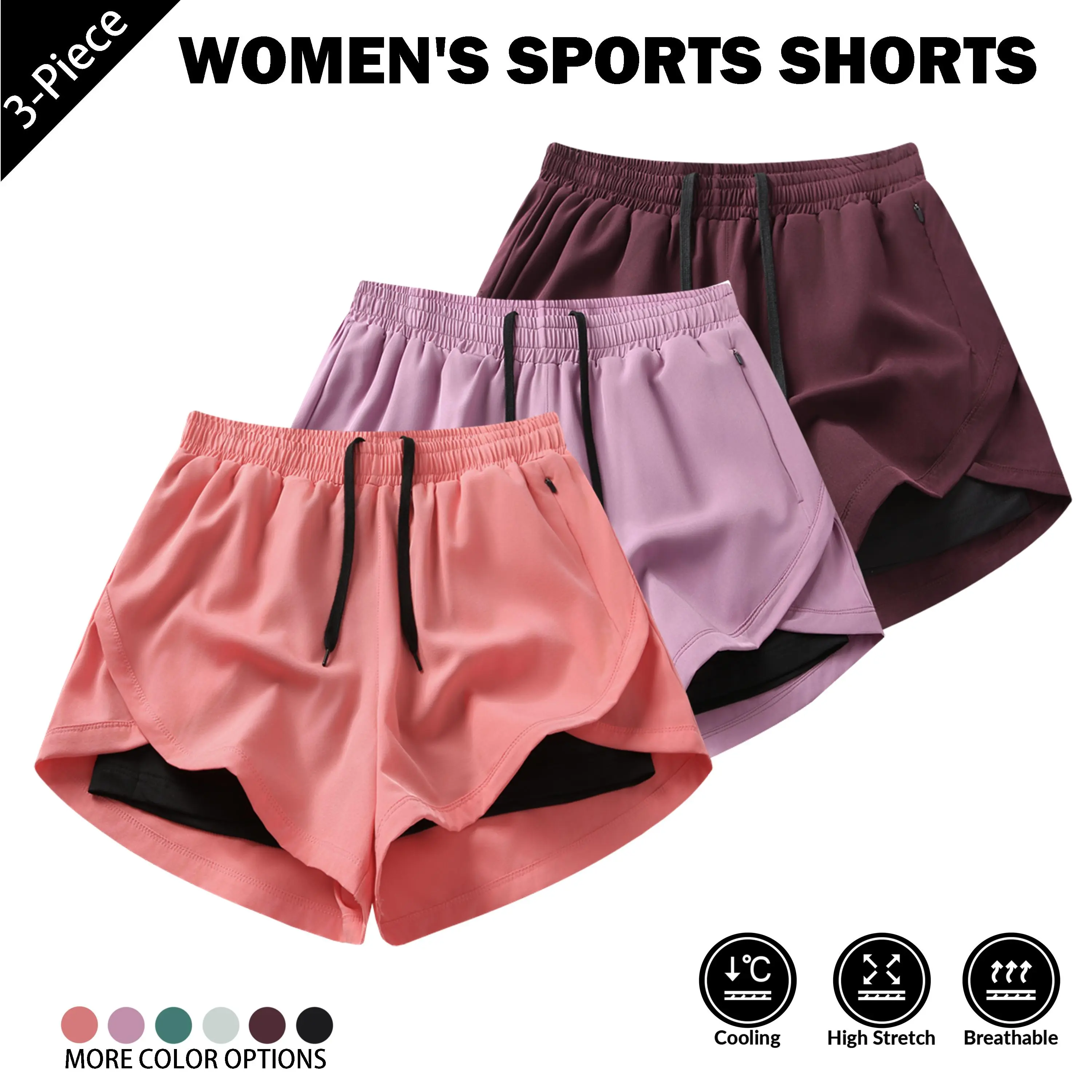 Rose Red + Light Purple + Maroon