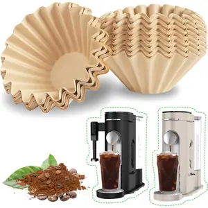 Disposable Coffee Filters for Ninja PB051 PB041 Pods and Grounds Single Serve Coffee Maker, 100 count Coffee Paper Filter for Ninja Coffee Maker, Unbleached