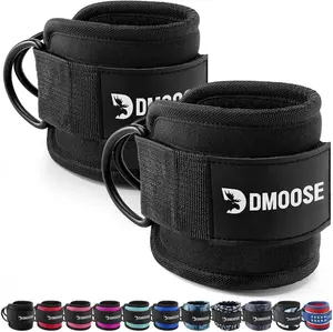 Dmoose Fitness Ankle Straps for Cable Machines - One Size Fit with Premium Padding, Glute Kickback Ankle Strap for Women & Men, Cable Attachments for Gym, Booty Workouts, Leg Extension & Hip Abductors DMoose Fitness