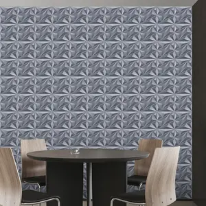 FLOLEOPA 3D Wall Panel with Diamond Texture Design, PVC Waterproof & Fireproof, 11.8 Inches x 11.8 Inches, Includes Roll of Tape for Installation Decorative Modern Wallpaper Home Interior wall panels