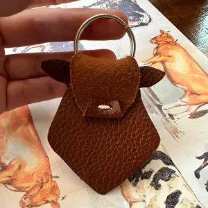 Cow keychain