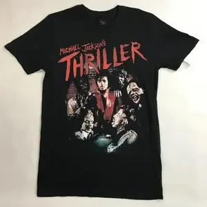 Michael Jackson Thriller Men's Short Sleeve Graphic Tee T-Shirt Size L