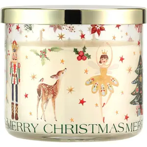 Christmas Candle, Pine Scented Candle, Xmas Candle , Christmas Tree Nutcracker Ballet Girl Design, Winter Candles , 14oz
