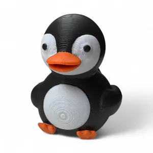 Penguin Duck – 3D-Printed Arctic-Inspired Duck with Tuxedo Style and Waddle Charm