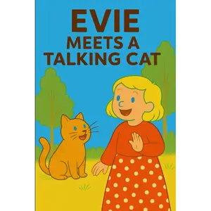 Evie Meets A Talking Cat: A curious cat with plenty to say—and a mystery to uncover. (Evie's Adventures) Paperback – August 12, 2025